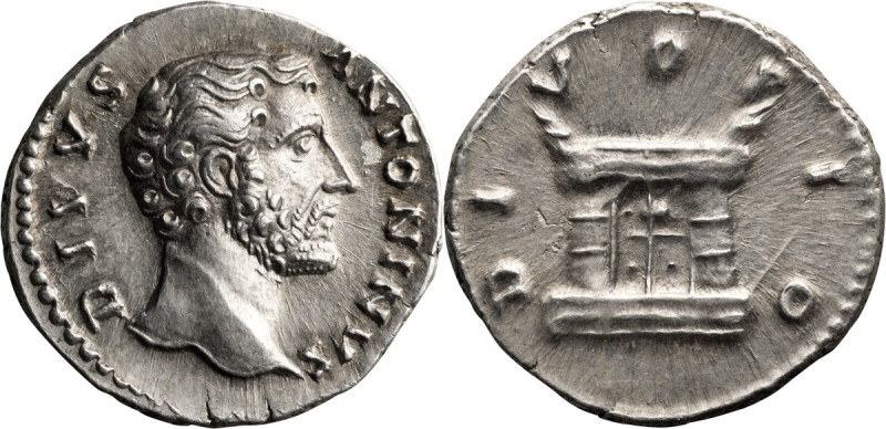 Antoninus Pius, Divus. Denarius; Antoninus Pius, Divus; Rome, Denarius, 3.48g. R...