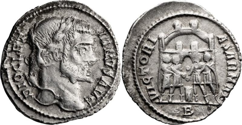 Diocletian. Argenteus; Diocletian; 284-305 AD, Rome, 295-297 AD, Argenteus, 2.64...