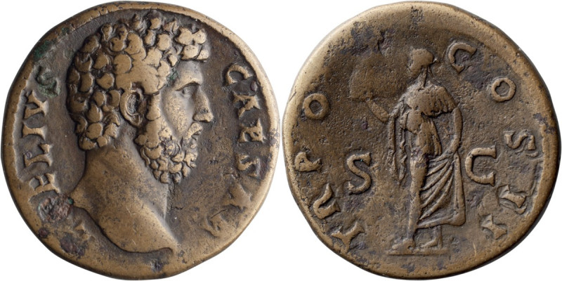 Aelius as Caesar. Sestertius; Aelius as Caesar; 136-138 AD, Rome, 137 AD, Sester...