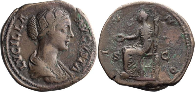 Lucilla. Sestertius; Lucilla; Rome, 164-169 AD, Sestertius, 20.83g. RIC-1746. Ob...