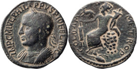 Philip I. AE; Philip I; 244-249 AD, Coela, Syria, AE, 14.56g. SNG Hunterian-1024, BMC-, SNG Cop-, SNG Münich-. Obv: Radiate bust r. Rx: Tyche holding ...