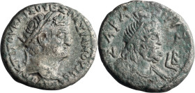 Titus. Tetradrachm; Titus; 79-81 AD, Alexandria, Egypt, Year 2=79/80 AD, Tetradrachm, 11.45g. RPC-2464 (13 spec.). Obv: AVTOK TITOY KAIΣ OVEΣΠAΣIANOY ...