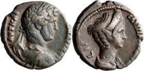 Hadrian. Tetradrachm; Hadrian; 117-138 AD, Alexandria, Egypt, Year 13 = 128/9 AD, Tetradrachm, 13.22g. Cologne-997, Datt-1249, Oxford-1272, Emmett-886...