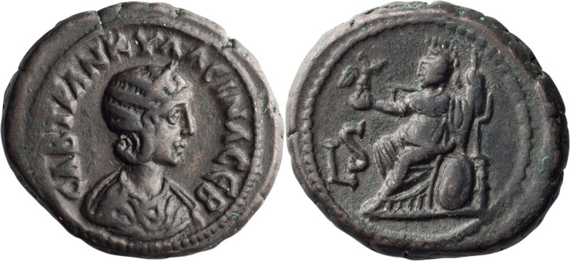 Tranquillina. Tetradrachm; Tranquillina; Alexandria, Year 6 = 242/3 AD, Billon T...