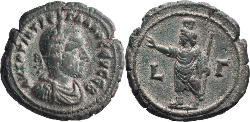 Trebonianus Gallus. Tetradrachm; Trebonianus Gallus; 251-253 AD, Alexandria, Egy...