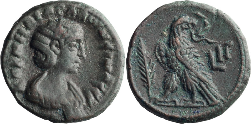 Salonina. Tetradrachm; Salonina; Alexandria, Egypt, Year 13=265/6 AD, Billon Tet...