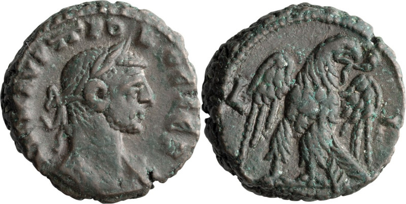 Probus. Tetradrachm; Probus; 276-282 AD, Alexandria, Egypt, Year 3=277/8 AD, Bil...