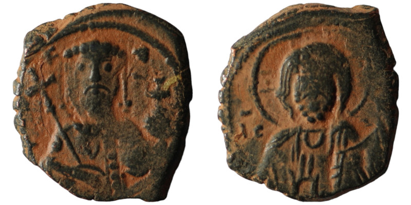 Michael VII. Ducas. (1071-1079 AD). Æ Follis. Constantinople. artificial sandpat...