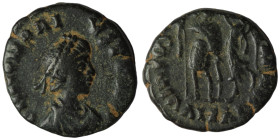 Honorius. (393-423 AD). Æ Follis. Alexandria. 16mm, 2,12g