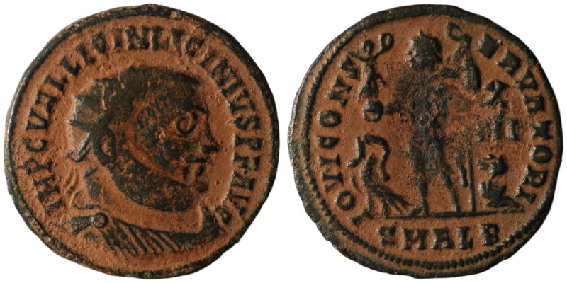 Licinius I. (321-323 AD). Follis. Alexandria. Obv: IMP C VAL LICIN LICINIVS P F ...