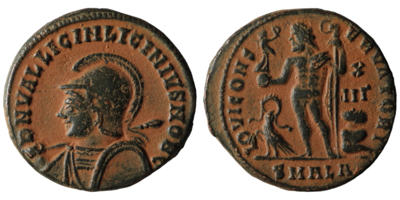 Licinius II. (317-324 AD). Follis. Alexandria. Obv: D N VAL LICIN LICINIVS NOB C...