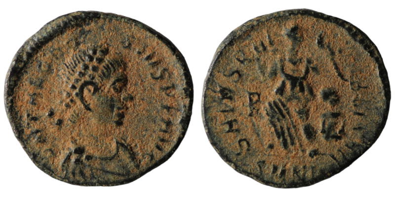 Theodosius II. (402-450 AD). Æ Follis. Nicomedia. 14mm, 1,07g