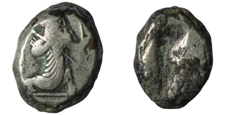 Achaemenid Empire. Artaxerxes I. - Xerxes II. (455-420 BC). AR Siglos. 17mm, 5,5...