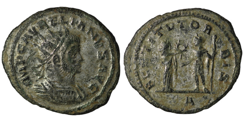 Aurelian. (274-275 AD). Æ Antoninian. Antioch. Obv: IMP C AVRELIANVS AVG. radiat...