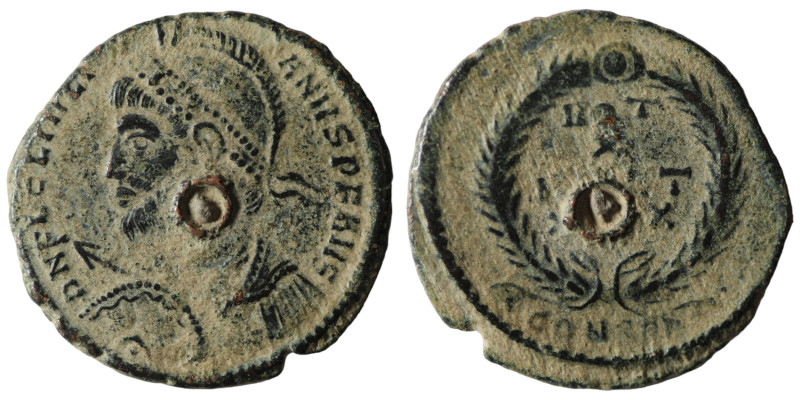 Julianus II. Apostata. (361-363 AD). Æ Follis. Constantinople. Obv: D N FL CL IV...