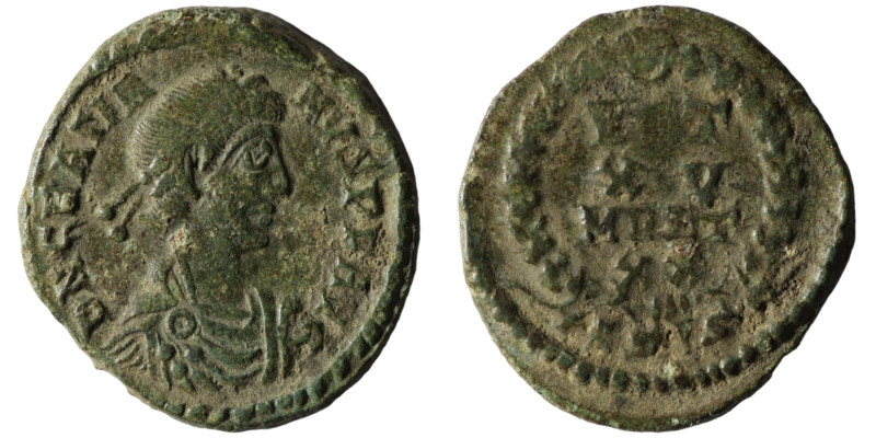 Gratian. (367-383 AD). Æ Follis. Siscia. 15mm, 1,96g