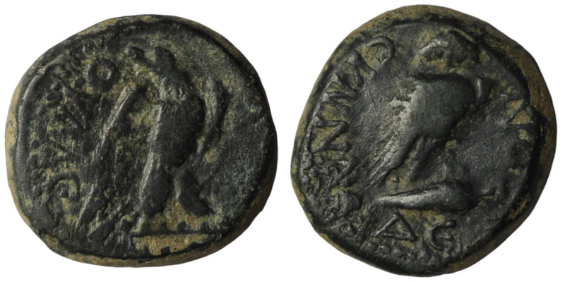 Synnada. under Tiberius. (14-37 AD). Pseudo-autonomous Bronze Æ. 14mm, 3,40g