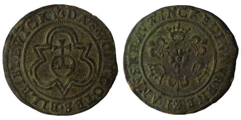 France. (16th-17th Century) CU Jeton. 25mm, 1,05g