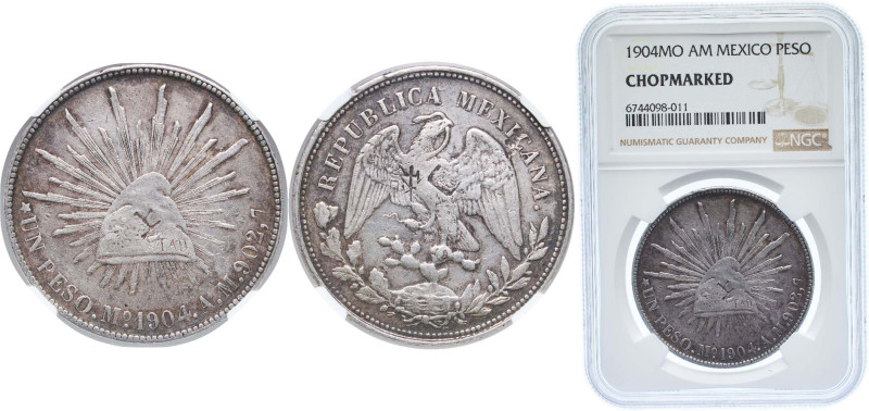 Mexico Federal Republic 1904 Mo AM 1 Peso Silver (.9027) Mexico City Mint (14935...