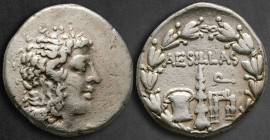 Macedon. Thessalonica. Aesillas, quaestor 95-70 BC. Tetradrachm AR
