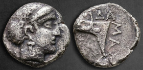 Illyria. Damastion circa 395-380 BC. Drachm AR