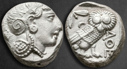 Attica. Athens circa 350-294 BC. Tetradrachm AR