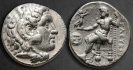 Seleukid Kingdom. Sardeis. Seleukos I Nikator 312-281 BC. In the types of Alexander III of Macedon. Tetradrachm AR
