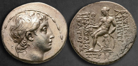 Seleukid Kingdom. Antioch on the Orontes. Demetrios II Nikator, 1st reign 146-138 BC. Dated SE 167=146/5 BC. Tetradrachm AR