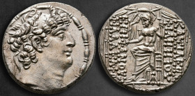 Seleukid Kingdom. Antioch on the Orontes. Philip I Philadelphos 95-75 BC. Tetradrachm AR