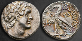 Ptolemaic Kingdom of Egypt. Salamis. Ptolemy VIII Euergetes II Physkon 170-116 BC. Dated RY 29=142/1 BC. Tetradrachm AR