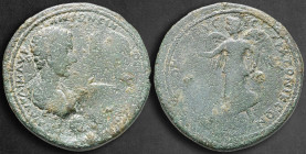 Caria. Stratonikeia. Caracalla and Geta AD 197-217. Bronze Æ