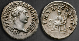 Trajan AD 98-117. Struck AD 98-99. Rome. Denarius AR