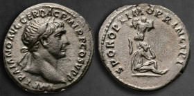 Trajan AD 98-117. Rome. Denarius AR