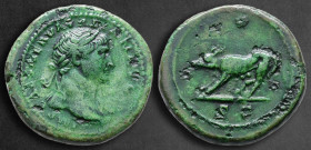 Trajan AD 98-117. Rome. Quadrans Æ