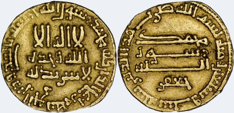 Abbasid: temp. al-Rashid AH 170-193 (786-809), AV gold Dinar (4.14g), mintless t...