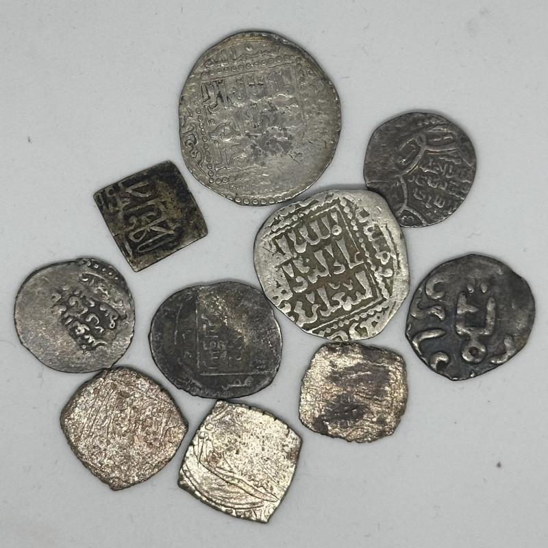 Group Lot of 10 AR Islamic Coins. Different properties, including Ayyubids. Fine...