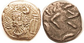 ELYMAIS, Orodes III, Æ Drachm, GIC-5910, Facg bust/ dashes, VF-EF, well struck, pale brown patina, well detailed portrait. (A VF brought $48 in my 3/0...