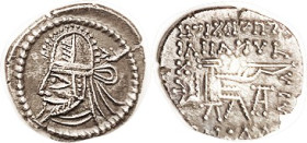 PARTHIA, Artabanus VI, 216-24 AD (Final Parthian King), Drachm, Sellw.89.1, Nice VF+, centered, good strike, darkish tone in recesses, bold features. ...