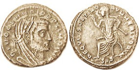 CLAUDIUS II, Posthumous Æ4, Veiled hd r/REQVIES OPTIMORVM MERITORVM, Ruler std l, SIS; Choice AEF, well centered & struck, medium brown, strong detail...