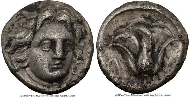 CARIAN ISLANDS. Rhodes. Ca. 305-275 BC. AR didrachm (18mm, 11h). NGC VF. Head of...