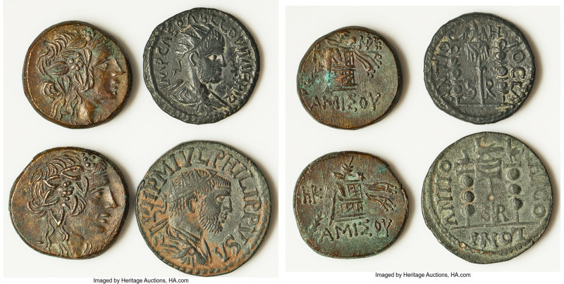 ANCIENT LOTS. Mixed. Lot of four (4) AE issues. Choice Fine-VF. Includes: Four A...