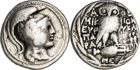 (124-123 a.C.). Ática. Atenas. Tetradracma. (S. 2555 var) (CNG. IV, 1602). 16,31 g. MBC-.