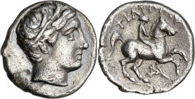 Imperio Macedonio. Filipo III, Arridaeo (323-317 a.C.). Anfípolis. 1/5 de tetradracma. (S. 6691 var, de Filipo II) (CNG. III, falta) (Le Rider lám. 46...