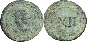 (s. I a.C.-I d.C.). Tésera. (Co. VIII, pág. 255, nº 104 var). 4,47 g. MBC-.