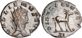 (267-268 d.C.). Galieno. Antoniniano. (Spink 10201) (S. 157) (RIC. 179). 3,10 g. EBC-.