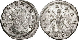 (266-267 d.C.). Galieno. Antoniniano. (Spink 10311) (S. 788 var) (RIC. 618). 3,83 g. MBC+.