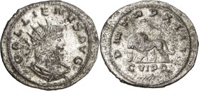 (265 d.C.). Galieno. Antoniniano. (Spink 10327) (S. 844) (RIC. 602). 3,57 g. MBC.