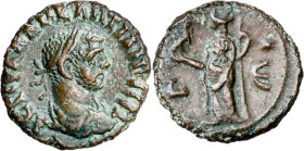 (288-289 d.C.). Diocleciano. Alejandría. Tetradracma de vellón. (Spink 12855 var) (Kampmann-Ganschow 119.53). 6,10 g. MBC.
