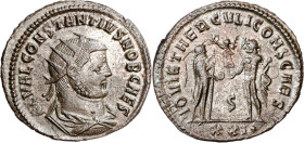 (293-294 d.C.). Constancio I, Cloro. Antoniniano. (Spink 13985) (Co. 164) (RIC. 673). 3,81 g. EBC-.