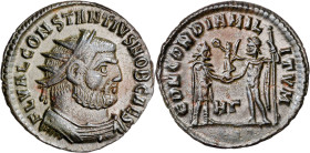 (295-296 d.C.). Constancio I, Cloro. Heraclea. AE 21. (Spink 14103) (Co. 20) (RIC. 15). 3,04 g. EBC.